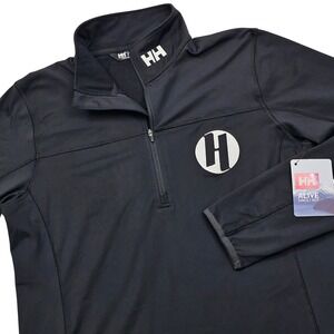 Helly Hansen Phantom 1/2 Zip 2.0 Pullover Mens L Black Reflective Gorpcore NEW